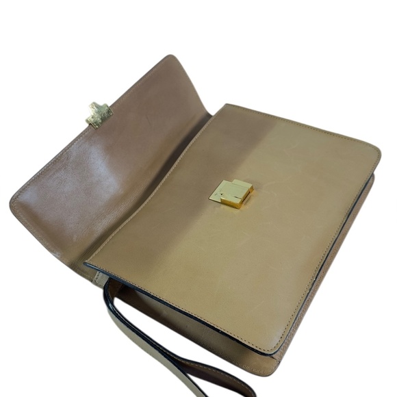 Rare Genuine Vintage GUCCI Tan Leather Clutch Wristlet Bag Made In Italy - Picture 9 of 14